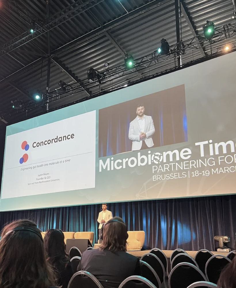 Justin Hayes presents at Microbiome Times Summit